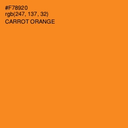 #F78920 - Carrot Orange Color Image