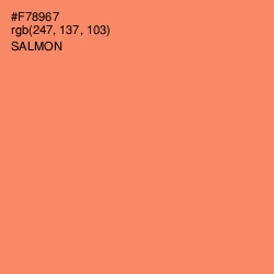 #F78967 - Salmon Color Image