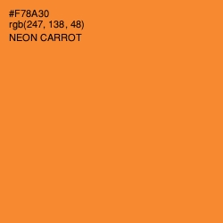 #F78A30 - Neon Carrot Color Image