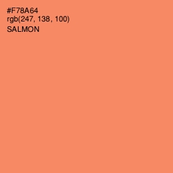 #F78A64 - Salmon Color Image