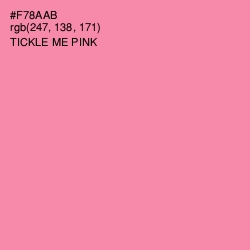 #F78AAB - Tickle Me Pink Color Image