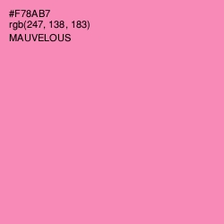 #F78AB7 - Mauvelous Color Image