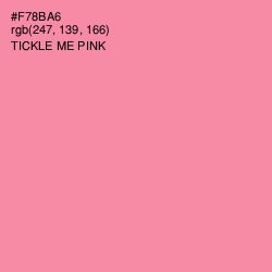 #F78BA6 - Tickle Me Pink Color Image