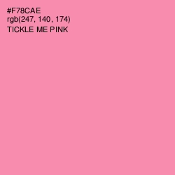 #F78CAE - Tickle Me Pink Color Image