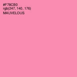 #F78CB0 - Mauvelous Color Image