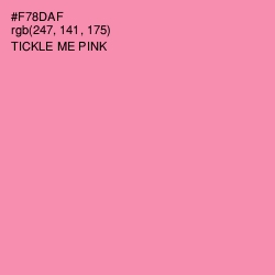 #F78DAF - Tickle Me Pink Color Image