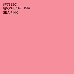 #F78E9C - Sea Pink Color Image