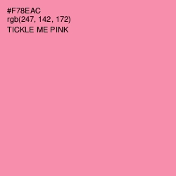 #F78EAC - Tickle Me Pink Color Image