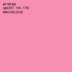 #F78FB3 - Mauvelous Color Image
