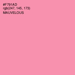 #F791AD - Mauvelous Color Image