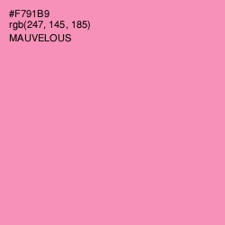 #F791B9 - Mauvelous Color Image