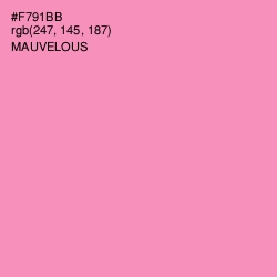 #F791BB - Mauvelous Color Image