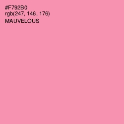 #F792B0 - Mauvelous Color Image