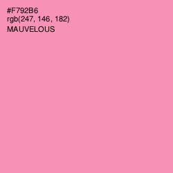 #F792B6 - Mauvelous Color Image