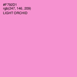 #F792D1 - Light Orchid Color Image
