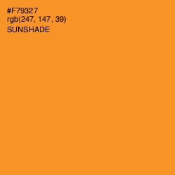 #F79327 - Sunshade Color Image