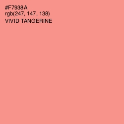 #F7938A - Vivid Tangerine Color Image