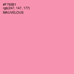 #F793B1 - Mauvelous Color Image