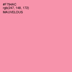 #F794AC - Mauvelous Color Image