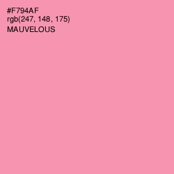 #F794AF - Mauvelous Color Image