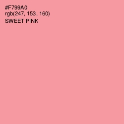 #F799A0 - Sweet Pink Color Image