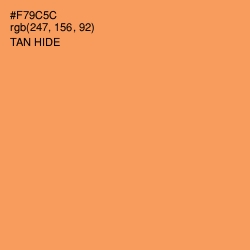 #F79C5C - Tan Hide Color Image