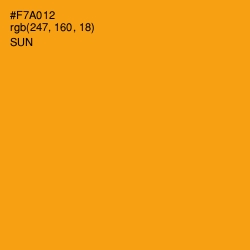 #F7A012 - Sun Color Image