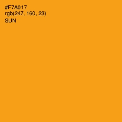 #F7A017 - Sun Color Image