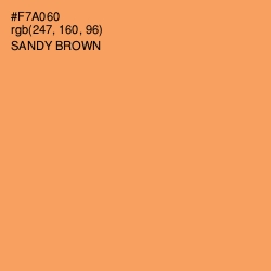 #F7A060 - Sandy brown Color Image