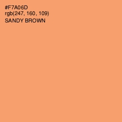 #F7A06D - Sandy brown Color Image