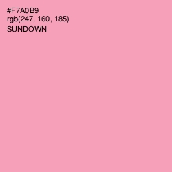 #F7A0B9 - Sundown Color Image