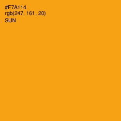 #F7A114 - Sun Color Image