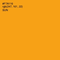 #F7A116 - Sun Color Image