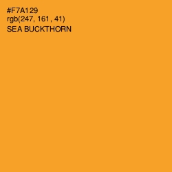 #F7A129 - Sea Buckthorn Color Image