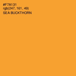 #F7A131 - Sea Buckthorn Color Image