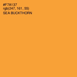 #F7A137 - Sea Buckthorn Color Image