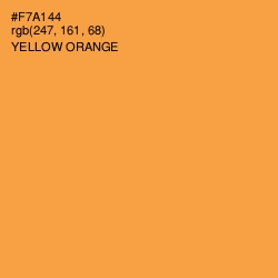 #F7A144 - Yellow Orange Color Image