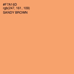 #F7A16D - Sandy brown Color Image