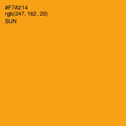 #F7A214 - Sun Color Image