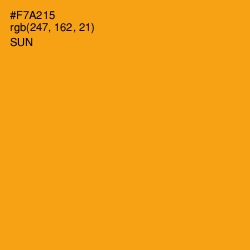 #F7A215 - Sun Color Image