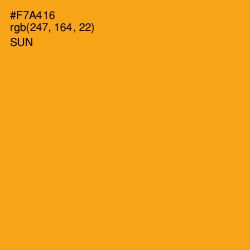 #F7A416 - Sun Color Image