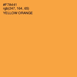 #F7A441 - Yellow Orange Color Image