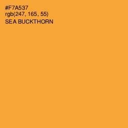 #F7A537 - Sea Buckthorn Color Image