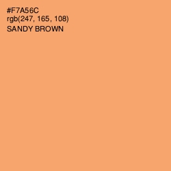 #F7A56C - Sandy brown Color Image
