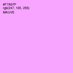 #F7A5FF - Mauve Color Image