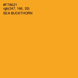 #F7A621 - Sea Buckthorn Color Image