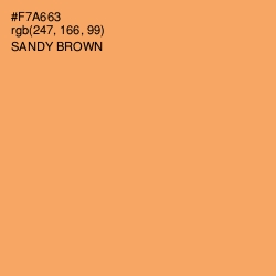 #F7A663 - Sandy brown Color Image