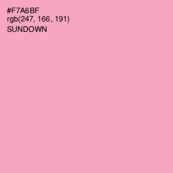 #F7A6BF - Sundown Color Image