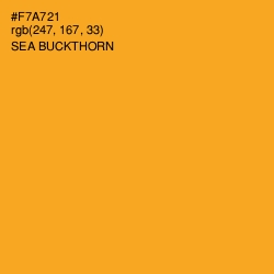 #F7A721 - Sea Buckthorn Color Image