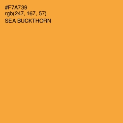 #F7A739 - Sea Buckthorn Color Image